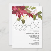 Rood en groen kerstfeestfeest kaart (Voorkant)