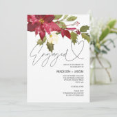 Rood en groen kerstfeestfeest kaart (Staand voorkant)