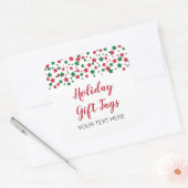 Rood en groen kerstfeestmaal cadeautje Labels (Envelop)