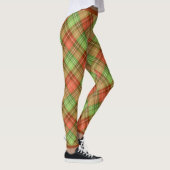 Rood- en groen kerstgebrand leggings (Rechts)
