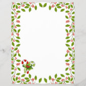 Rood en groen, kerstheilig, snoeprietjes flyer (Voorkant)