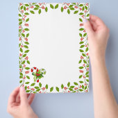 Rood en groen, kerstheilig, snoeprietjes flyer (Hand)