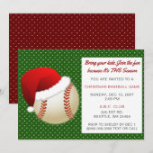 Rood- en Groen kersthonkbal Kaart (Voorkant / Achterkant)