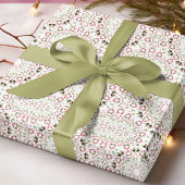 Rood en Groen Kerstmispatroon Cadeaupapier