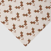 Rood- en groen kerstmistletoe tissuepapier (Detail)