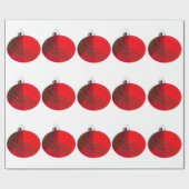 Rood en groen kerstpannen Verpakkingspapier Cadeaupapier (Vlak)