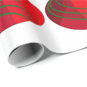 Rood en groen kerstpannen Verpakkingspapier Cadeaupapier (Rol Hoek)