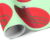 Rood en groen kerstpannen Verpakkingspapier Cadeaupapier (Rol Hoek)