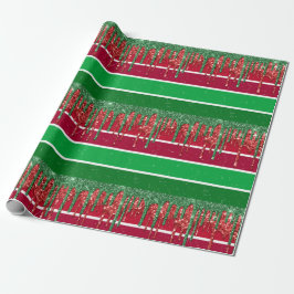 Rood en groen kerstpapier cadeaupapier