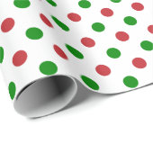 Rood en groen kerstpapier met karbonade cadeaupapier (Rol Hoek)