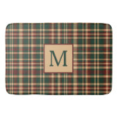  rood en groen kerstplakmonogram badmat (Voorkant)