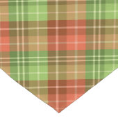 Rood en groen kerstschildpad korte tafelloper (Hoek)