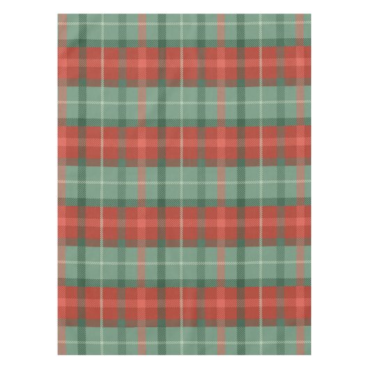 Rood en groen kersttaartenpatroon tafelkleed (Voorkant)