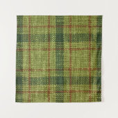 Rood en groen kersttaartje. wandkleed (Voorkant (horizontaal))