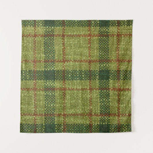 Rood en groen kersttaartje. wandkleed (Voorkant)