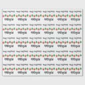 Rood en groen kinder kerstpapier voor fijne kerst cadeaupapier (Vlak)