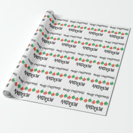 Rood en groen kinder kerstpapier voor fijne kerst cadeaupapier