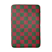 Rood en groen klassiek kerstruitjesprint badmat (Voorkant Verticaal)