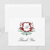 Rood en groen Klassieke kerst Hartelijk dank Bedankkaart (Voorkant / Achterkant)