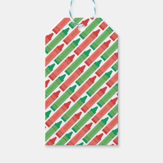 Rood- en Groen Kleurencadeautjes Labels Cadeaulabel (Voorkant)