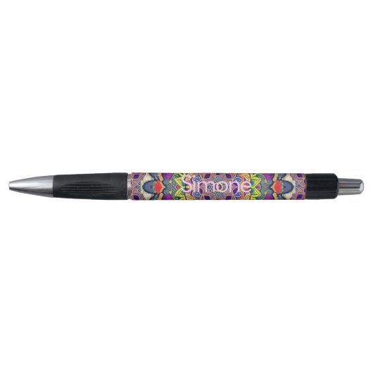 Rood en groen Mandala Pen (Voorkant)