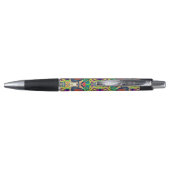 Rood en groen Mandala Pen (Achterkant)