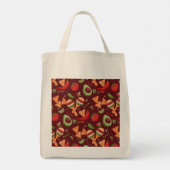 Rood en Groen Mexicaans eten Tote Bag (Achterkant)