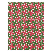 Rood en groen Mid Century Modern patroon Tafelkleed (Voorkant)