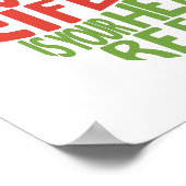 Rood en groen model voor een gezondheidsofferte. poster (Hoek)