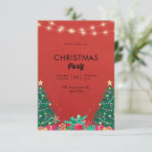 Rood en Groen Modern Kerstmis Kaart (Staand voorkant)