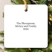 Rood en Groen Moderne Foto Custom Keramisch Ornament