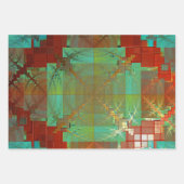 Rood en groen omhuld papier voor fusies inpakpapier vel (Voorkant 2)