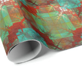 Rood en groen omhuld papier voor het ompakken van  (Rol Hoek)