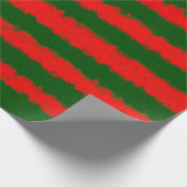 Rood en groen omslagpapier cadeaupapier (Hoek)