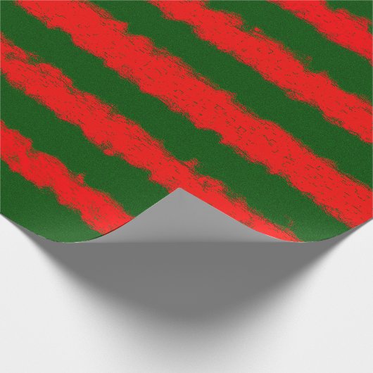 Rood en groen omslagpapier cadeaupapier (Hoek)
