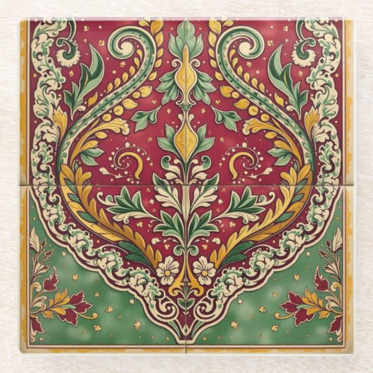  rood en groen Onderzetter (Voorkant)