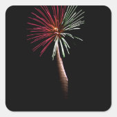 Rood- en Groen Palm Sticker (Voorkant)