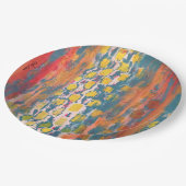 Rood en groen papieren bordje (Gekanteld)