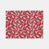 Rood en groen patroon - Koi Fish Fleece Deken (Voorkant (Horizontaal))