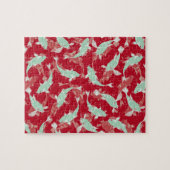 Rood en groen patroon - Koi Fish Legpuzzel (Horizontaal)