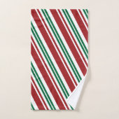 Rood- en Groen Peppermint Bad Handdoek (Handdoek)