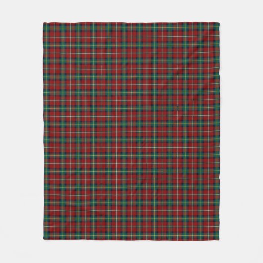 Rood en Groen Plaid Clan Boyd Tartan Fleece Deken (Voorkant)