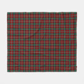 Rood en Groen Plaid Clan Boyd Tartan Fleece Deken (Voorkant (Horizontaal))
