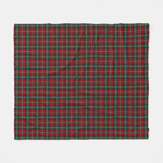 Rood en Groen Plaid Clan Boyd Tartan Fleece Deken (Voorkant (Horizontaal))