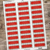 Rood en Groen Plaid Retouradres Vakantie Etiket