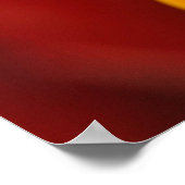 Rood en groen plant in close-up fotografie poster (Hoek)