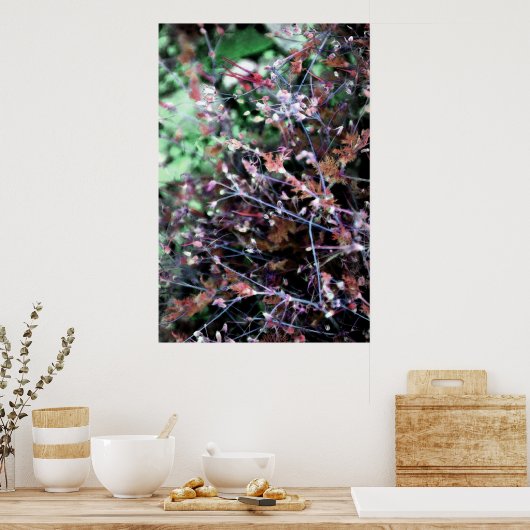 Rood en groen poster (Keuken)