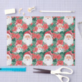 Rood en Groen Preppy Kerstman Tissuepapier (Craft)