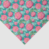 Rood en Groen Preppy Kerstmis Ornamenten Tissuepapier (Detail)