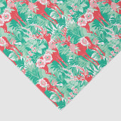 Rood en Groen Preppy Kerstmis Rendier Tissuepapier (Detail)